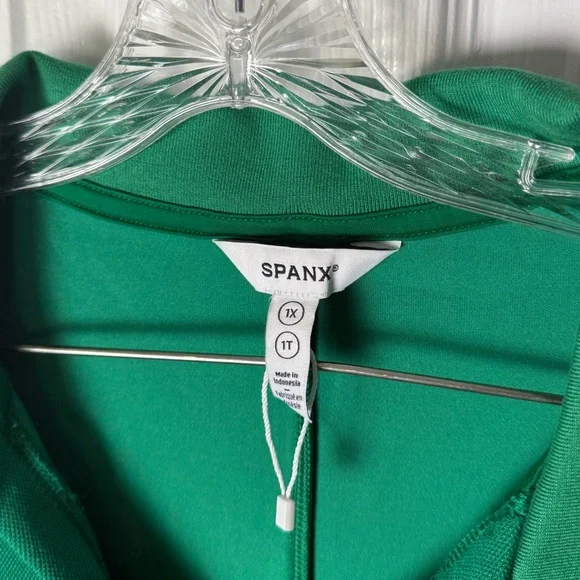 Spanx AirEssentials Pique Polo Tank Mini Dress in Green 1X - Picture 6 of 7